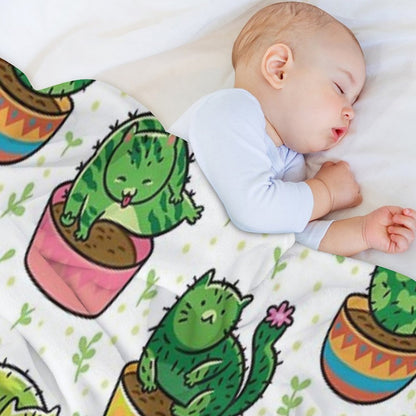 Catcus Lightweight Throw Blanket