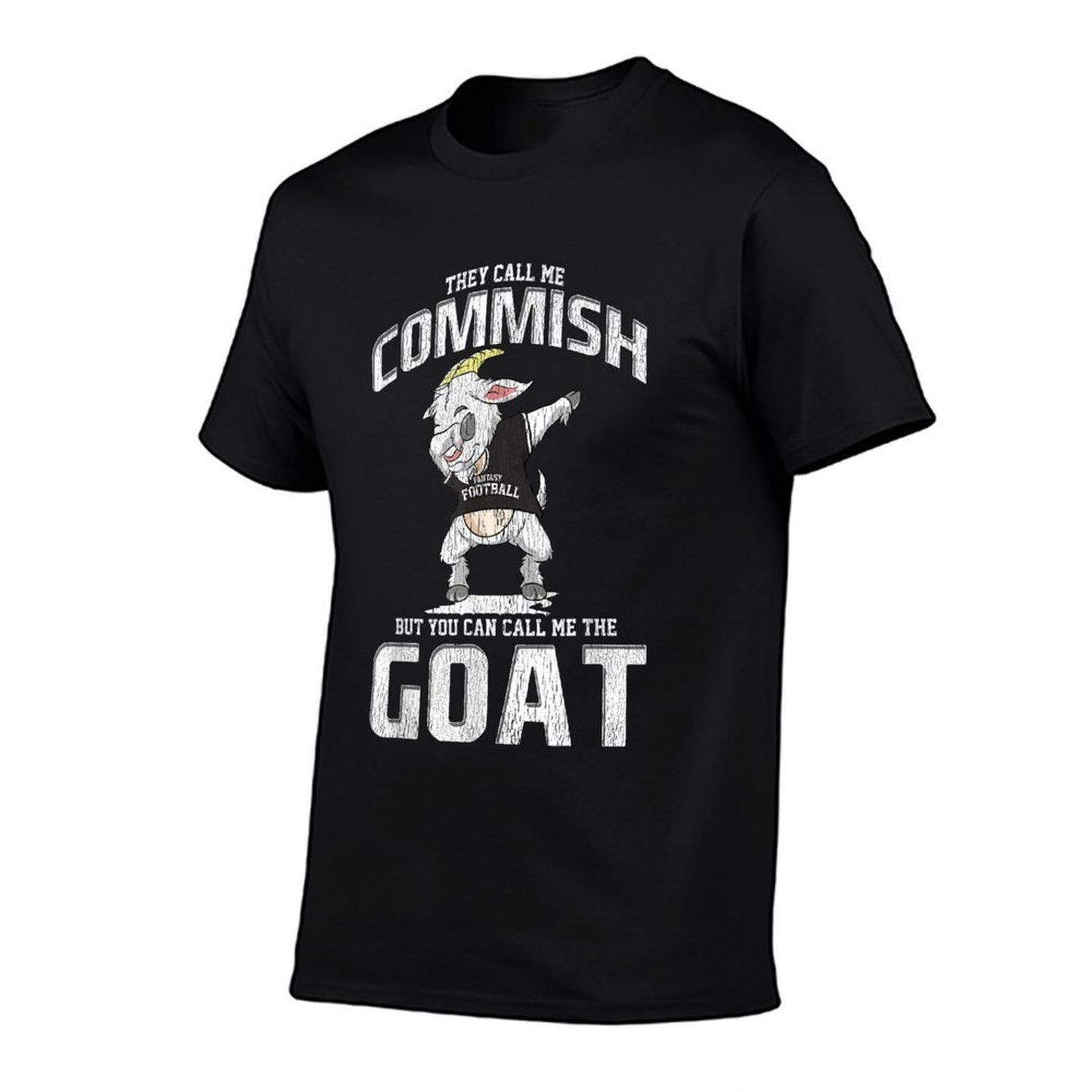 Fantasy Football Commissioner Commish Dabbing GOAT Draft Day  Breathable T-Shirt