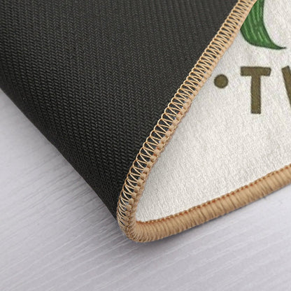 Life Is Short Buy The Plant.  Repositionable Bath Mat