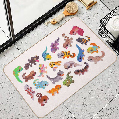 Gecko - Bright  Repositionable Bath Mat
