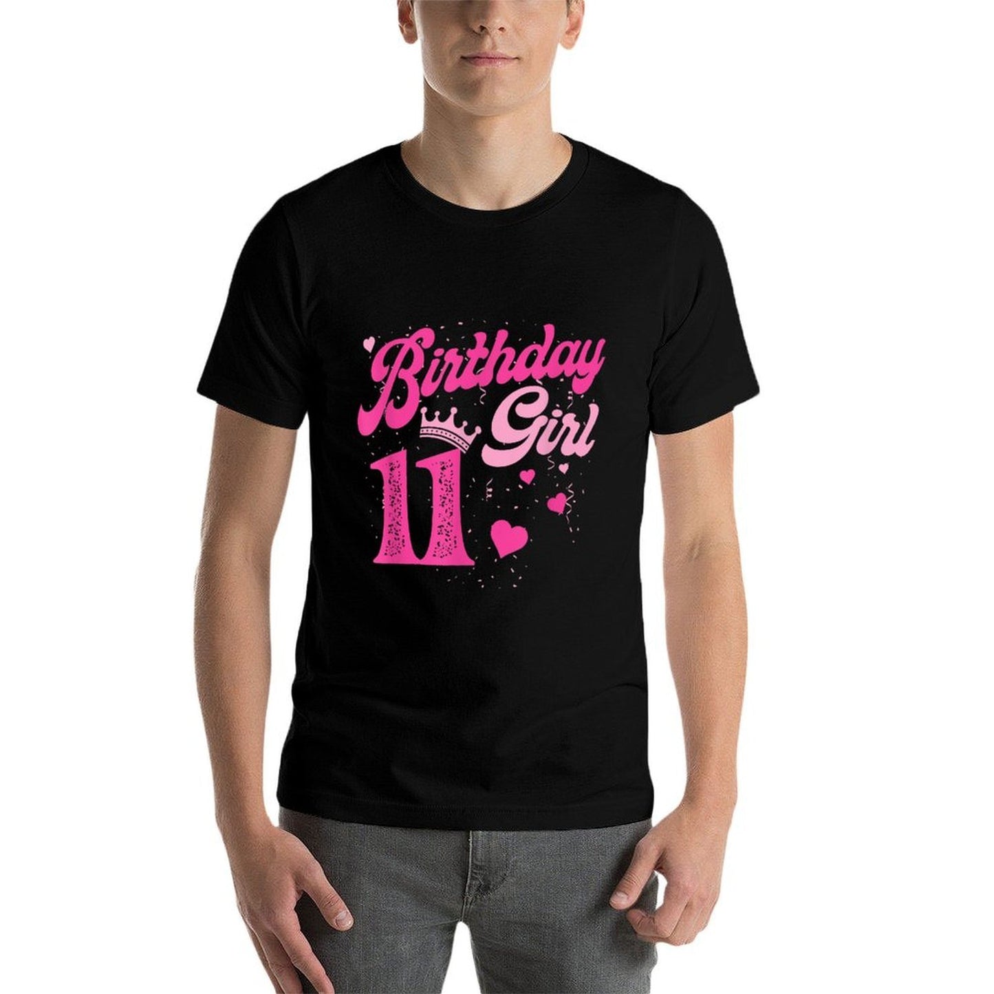 11th Birthday Girl Crown 11 Years Old Bday  Graphic-printed T-Shirt
