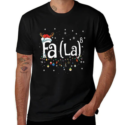 Fa (La)8 Funny Christmas Santa Fa La Math Gift  Graphic-printed T-Shirt