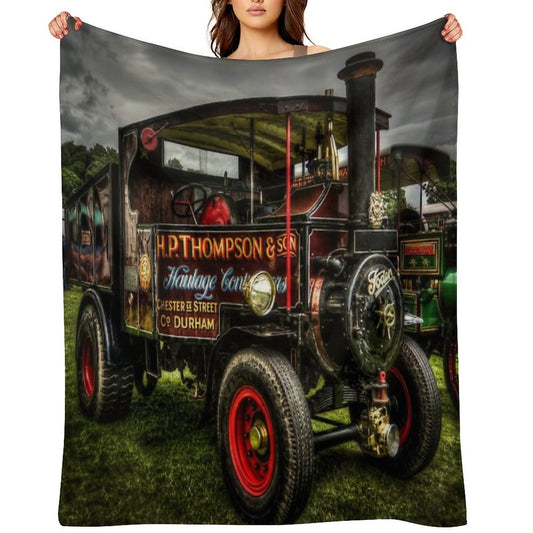 Traction Engine At The Steam Rally Comfort Throw Blanket