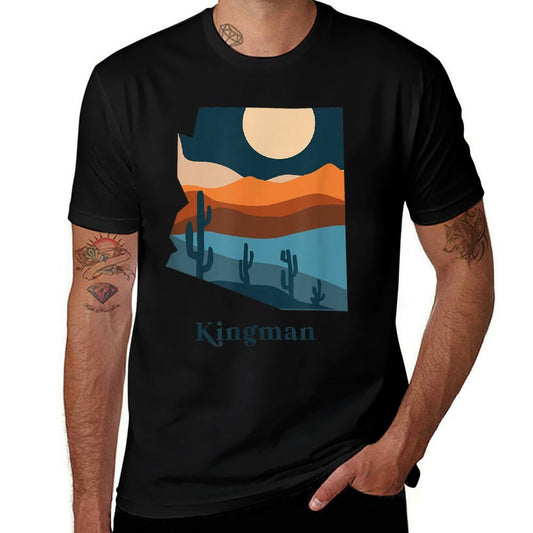 Kingman Arizona Desert Style Boho AZ Landscape  Breathable T-Shirt