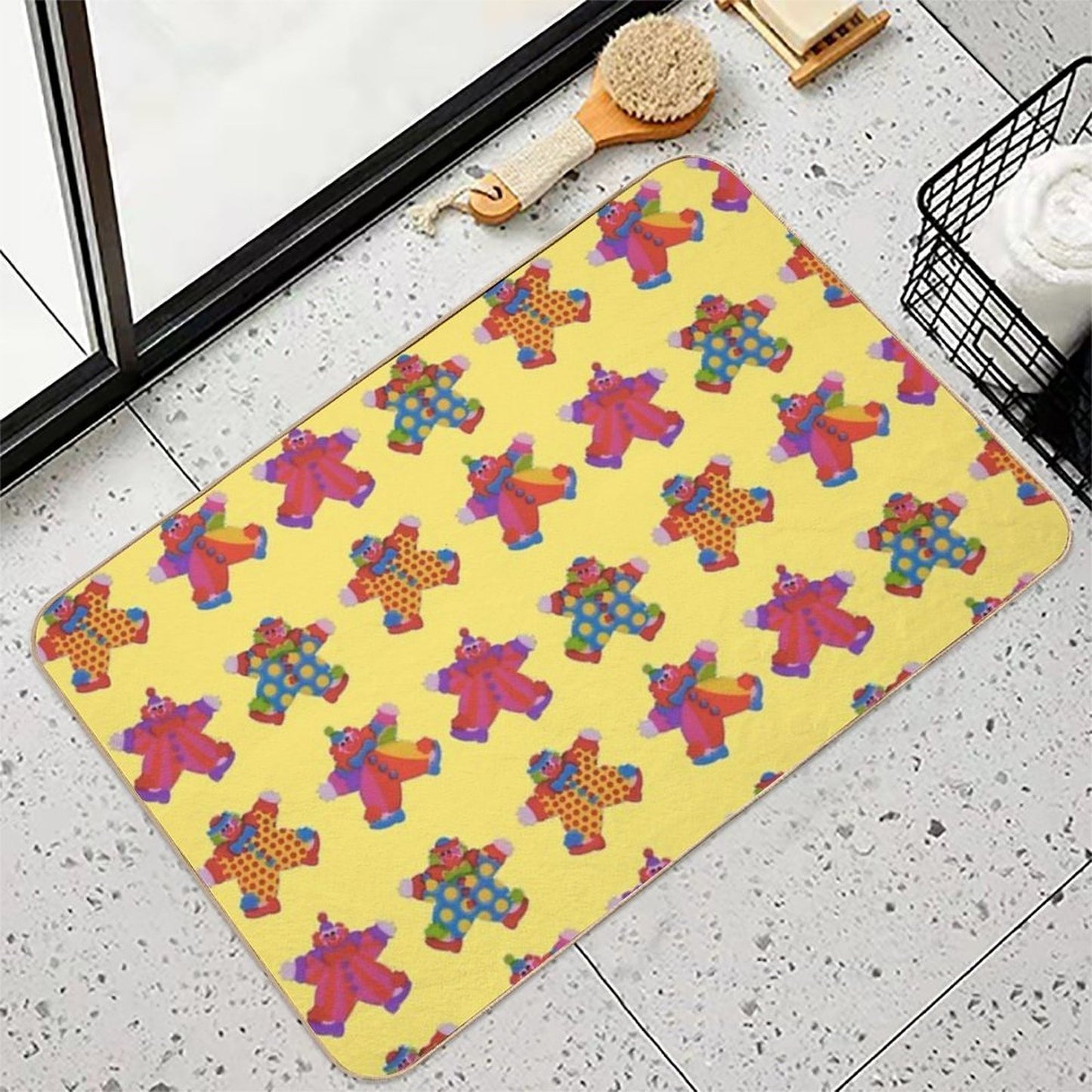 Clown Set  Repositionable Bath Mat