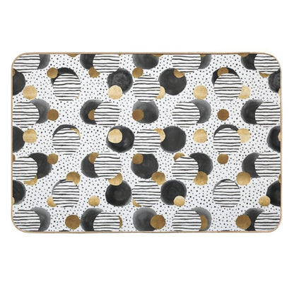 Classy Gold  Repositionable Bath Mat