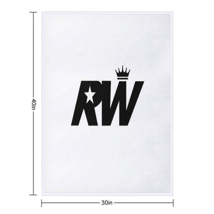 Robbie Williams 2025 Tour RW Live Concert Sustainable Throw Blanket