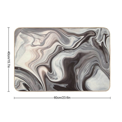 Marble Texture  Easy Maintenance Bath Mat