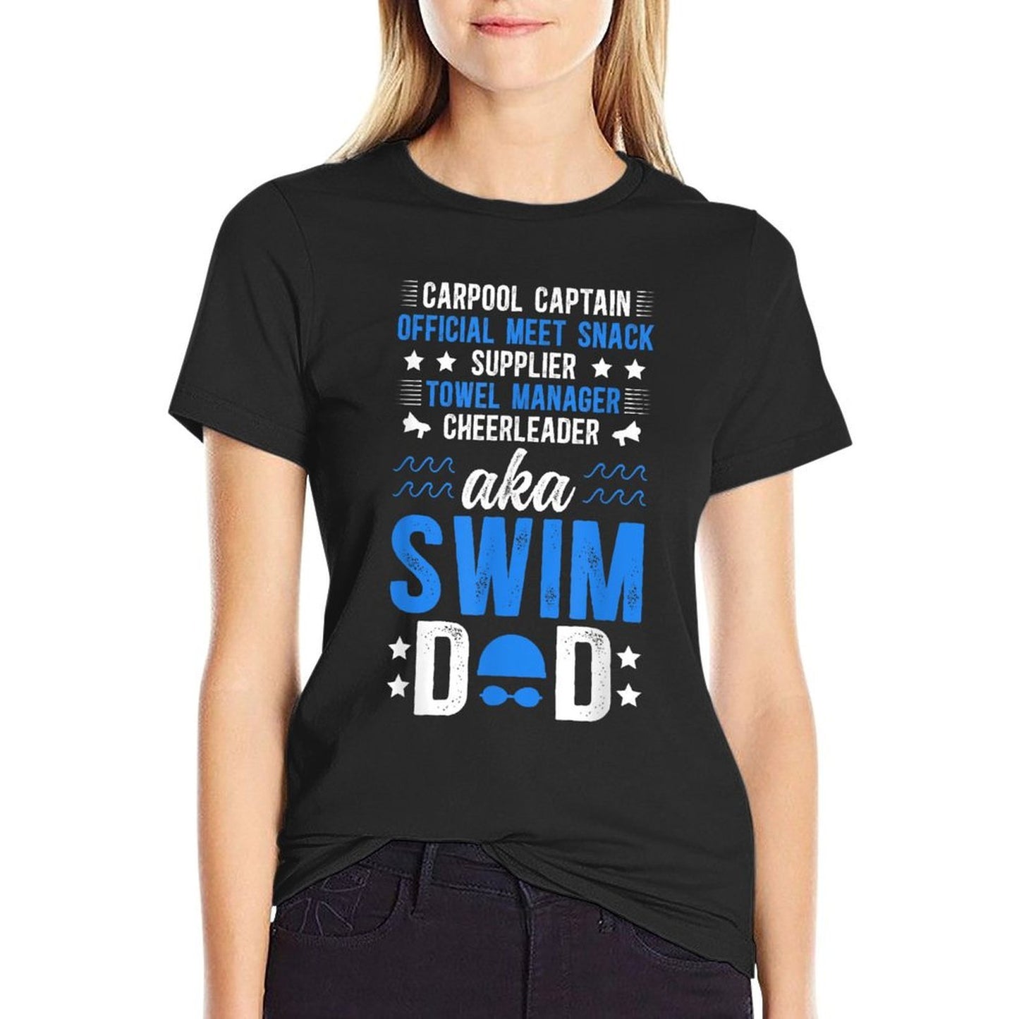 Swim Dad Definition Swimming Dad Of A Swimmer Dad  Quick-drying T-Shirt