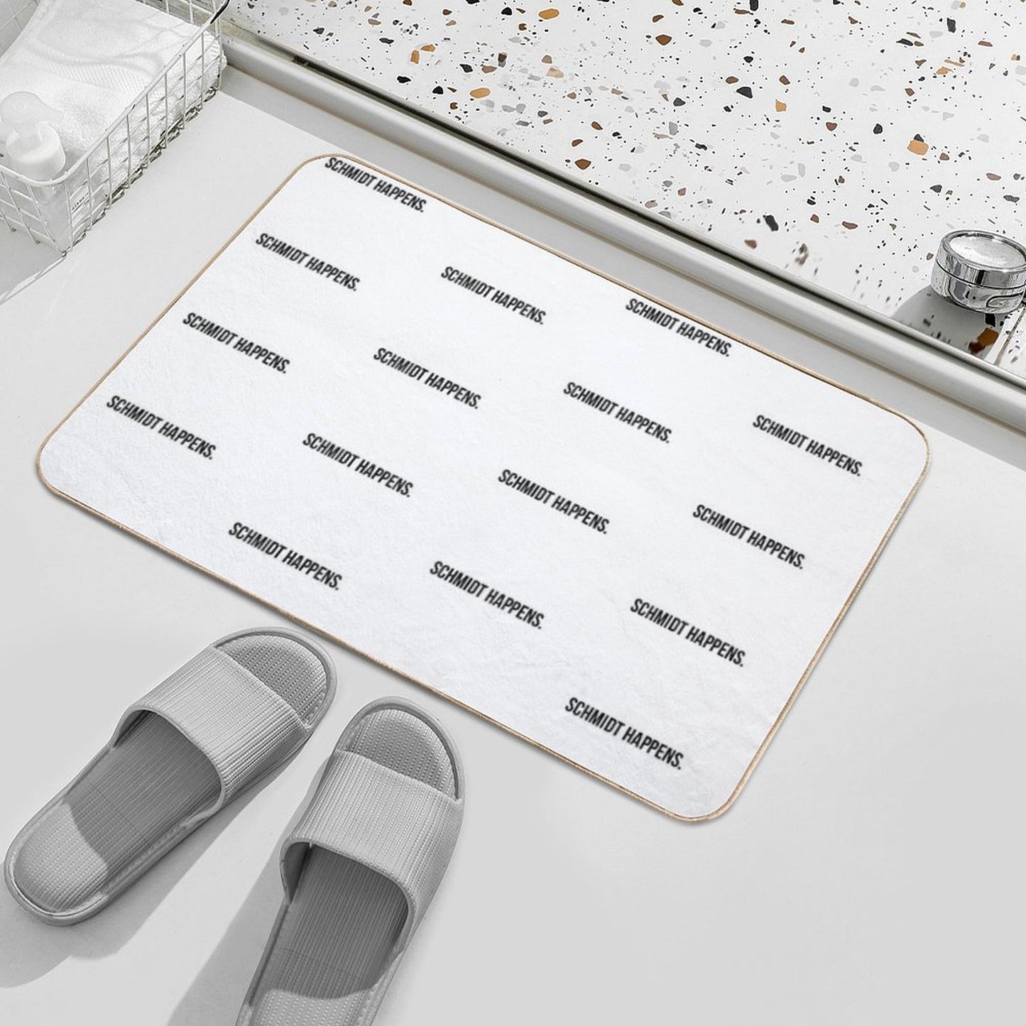 Schmidt Happens  Rapid-Drying Bath Mat
