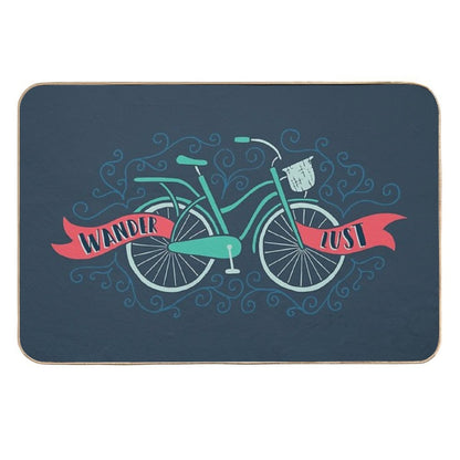 Wanderlust Bicycle  Anti-Trip Bath Mat