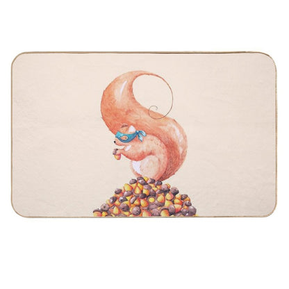 The Bandit Squirrel  Slip-Resistant Bath Mat