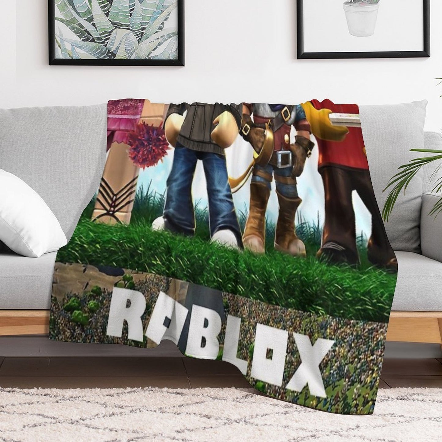 Build Up Plush Throw Blanket