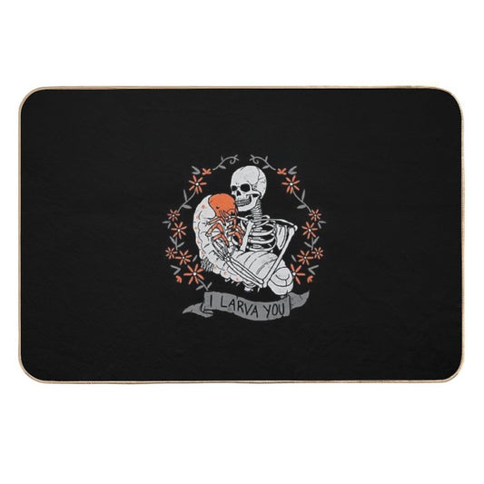 I Larva You Durable Bath Mat