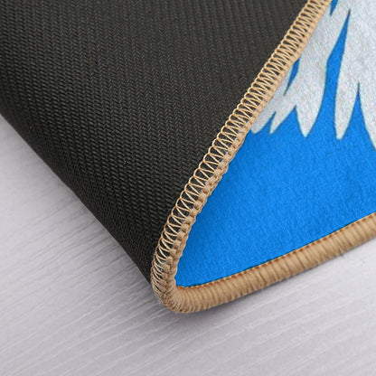 Hand-painted Daisy Blossom - Botanical Illustration Bellis Perennis  Slip-Resistant Bath Mat