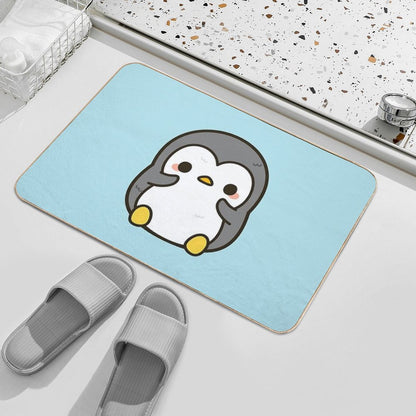 Shy Penguin  Dirt-Trapping Bath Mat