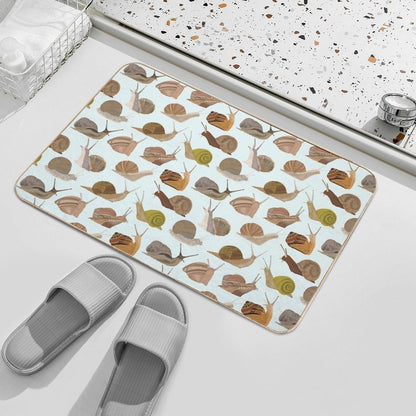 Snails  Dirt-Trapping Bath Mat