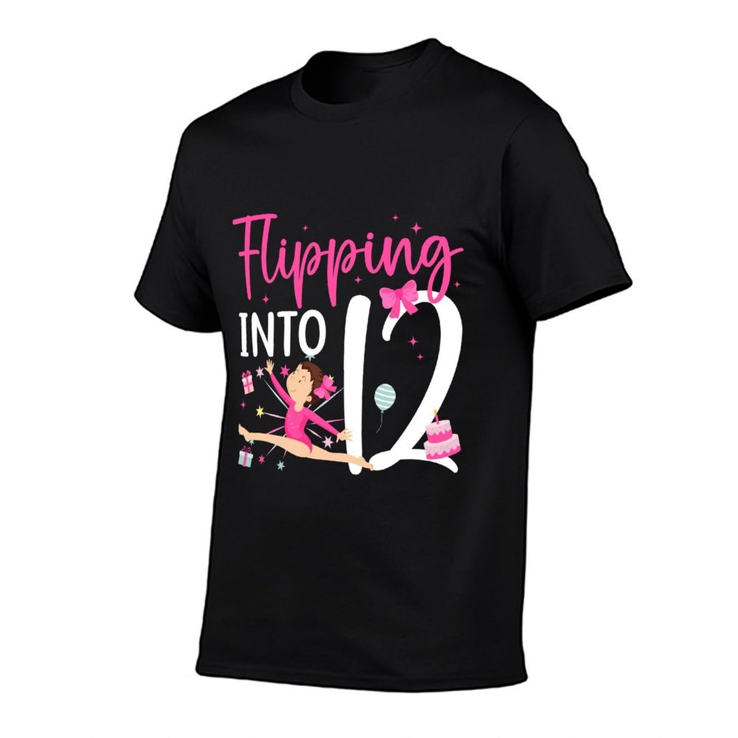 12th Birthday Dance Girl Twelve Year Old Dancer Birthday  Fade-proof Color T-Shirt