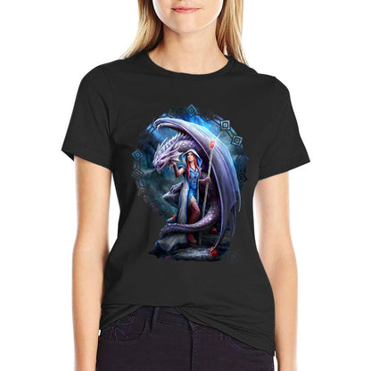 Dragon Mage Fantasy Anne Stokes Collection  Durable T-Shirt
