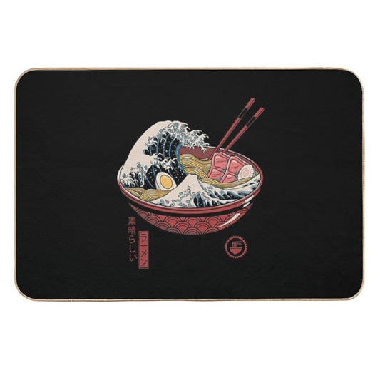 Great Ramen Wave  Pet-Safe Bath Mat