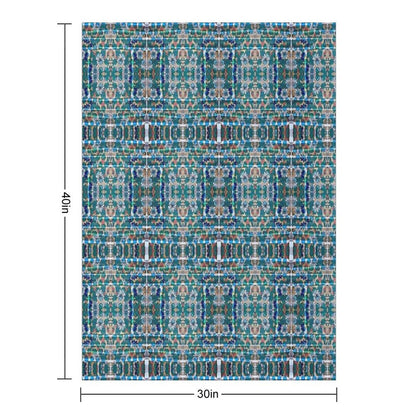 Floral Windows Shrink-resistant Throw Blanket