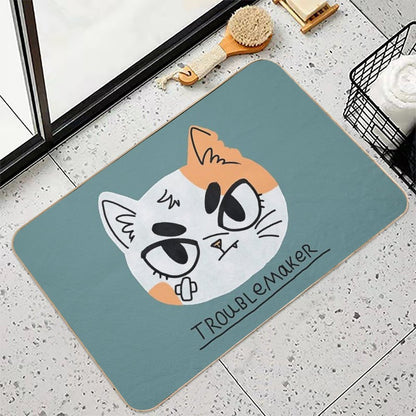 Troublemaker  Fade-Resistant Bath Mat