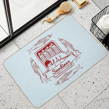 Tin of Sardines Durable Bath Mat