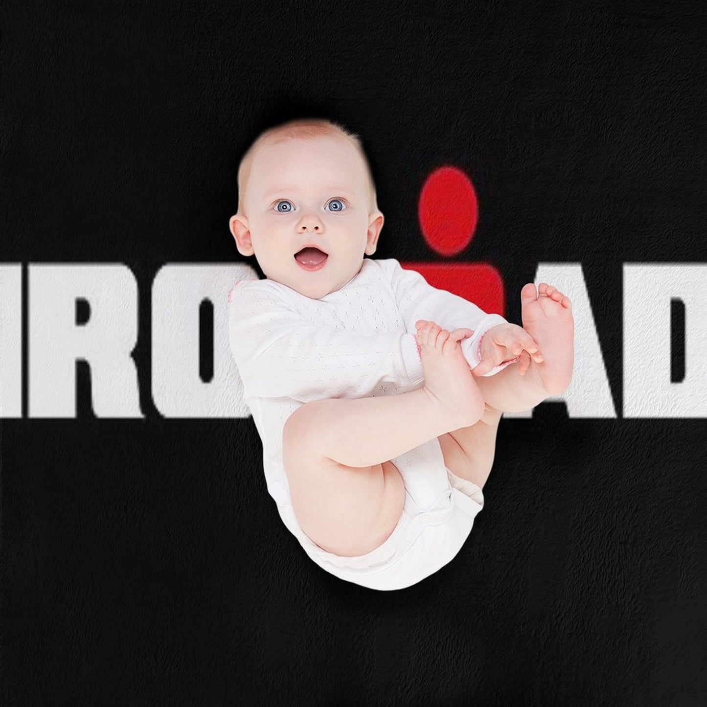 IronDad, Triathlon Dad, Triathlete Daddy Multi-functional Throw Blanket