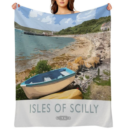 Isles of Scilly Sustainable Throw Blanket