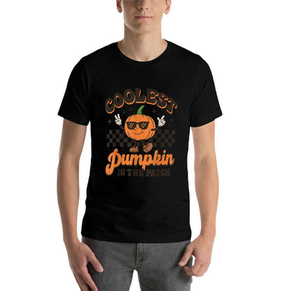 Groovy Coolest Pumpkin In The Patch Halloween For Boys Kids  Stretchy T-Shirt