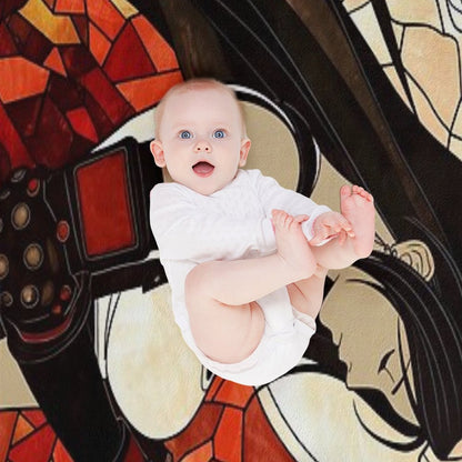 Stained Glass Tifa Comfort Throw Blanket