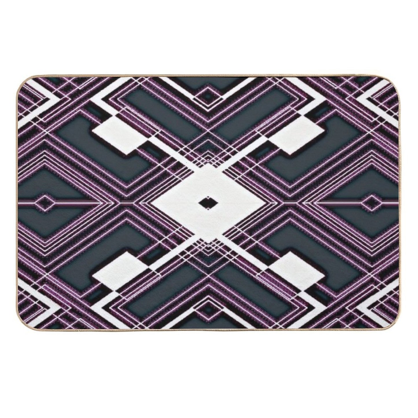 Copy of Silent Velocity - Purple  Dirt-Trapping Bath Mat