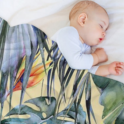 TROPICAL GARDEN 4 Anti-pilling Throw Blanket