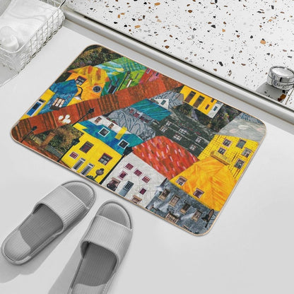 Reykjavik Rooftops  Multi-Purpose Bath Mat