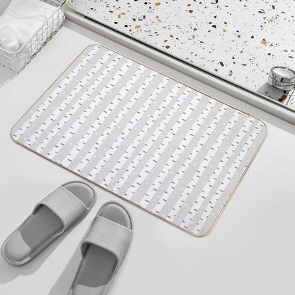 Winter Jungle Trees Pattern  Anti-Trip Bath Mat