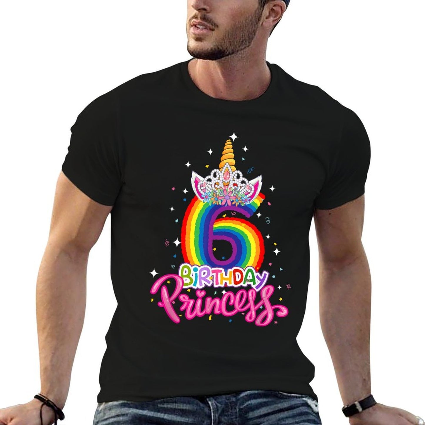 Birthday Princess Unicorn 6 Year Old 6th Birthday Girl Kids  Odor-resistant T-Shirt