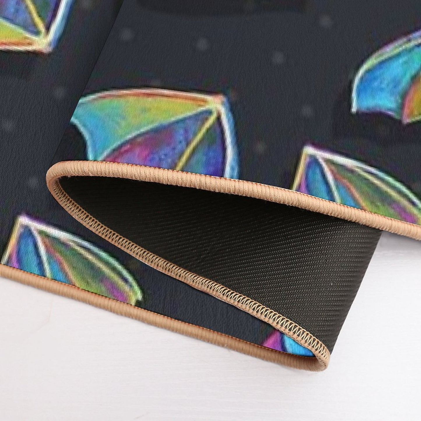 Psychedelic Bat Pattern by Robert Phelps  Absorbent Bath Mat