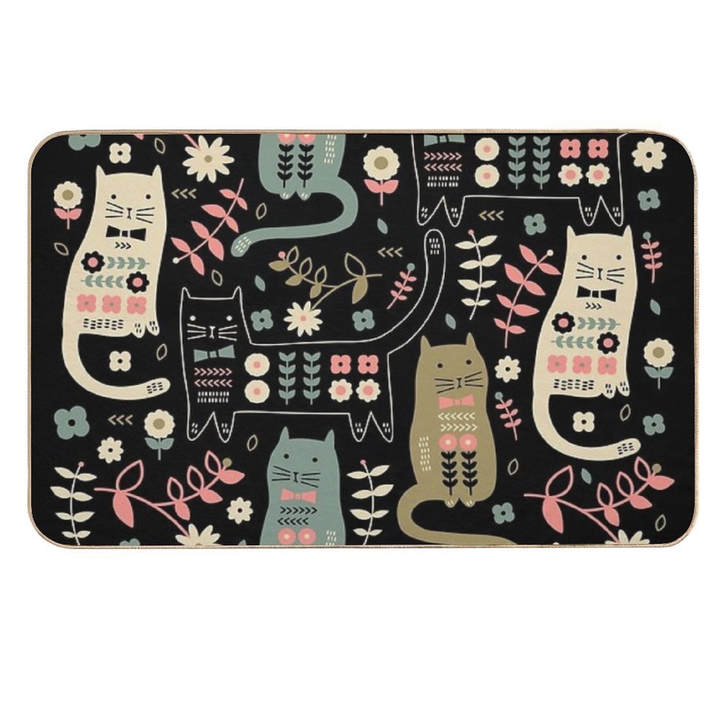 Cat Folk  Stain-Proof Bath Mat