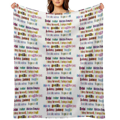 Sour Song Titles Anti-pilling Throw Blanket