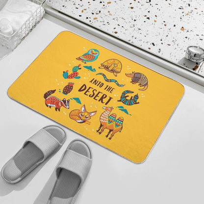 Desert Animals  Fade-Resistant Bath Mat