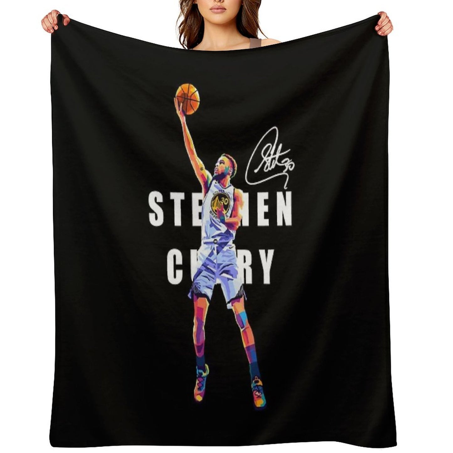 Stephen Curry Wpap Pop Art Multi-functional Throw Blanket