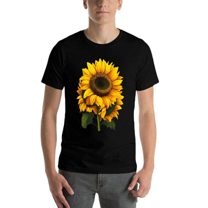 Yellow Sunflower Floral Watercolor Positivity  Eco-friendly Material T-Shirt
