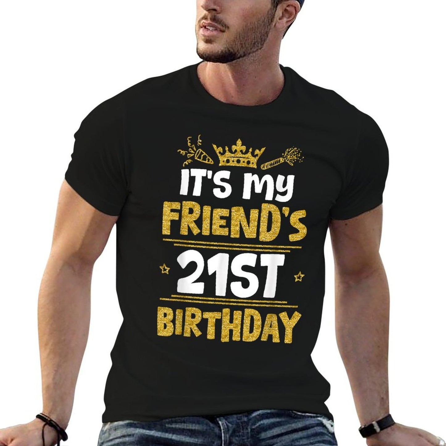 Happy It's My Friend's 21st Birthday 2004 21 Years Old  Lightweight T-Shirt