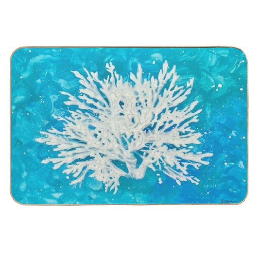 White Coral  Pet-Safe Bath Mat
