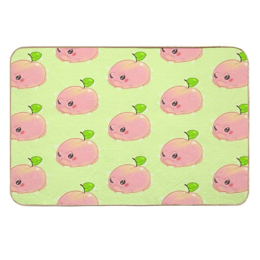 Peach Frog  Easy To Clean Bath Mat