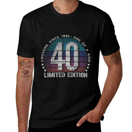 40 Year Old Gifts Vintage 1985 Limited Edition 40th Birthday  Relaxed-fit T-Shirt