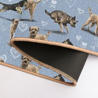 The Border Terrier  Rapid-Drying Bath Mat