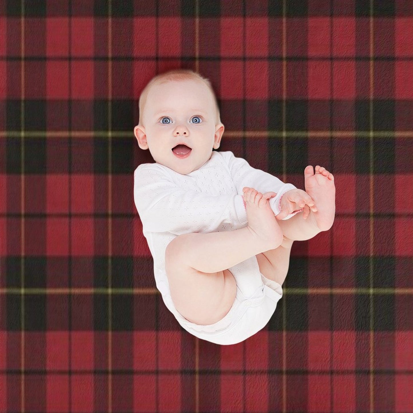 Wallace Red Original Scottish Tartan Travel-friendly Throw Blanket