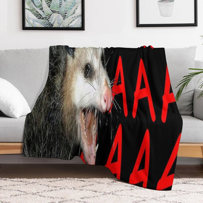 AAAAA POSSUM Velvety-soft Throw Blanket