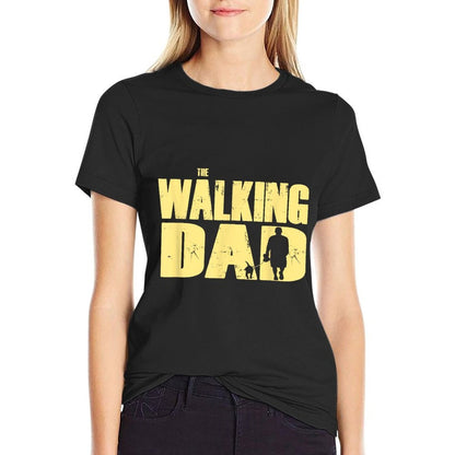Mabanda Superificz The Walking DAD Mens Dog Walking - Black, Small  Relaxed-fit T-Shirt